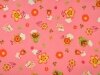 розовая ткань с цветами