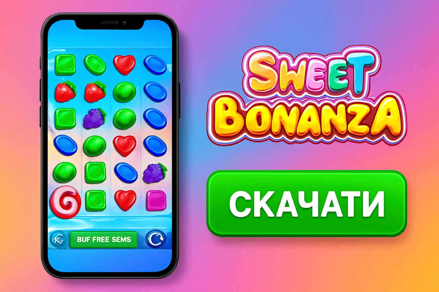 Скачати Sweet Bonanza – слот від Pragmatic Play